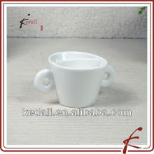 small creative double handle coffee cup